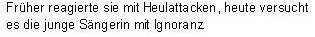 Das glaube ich sofort